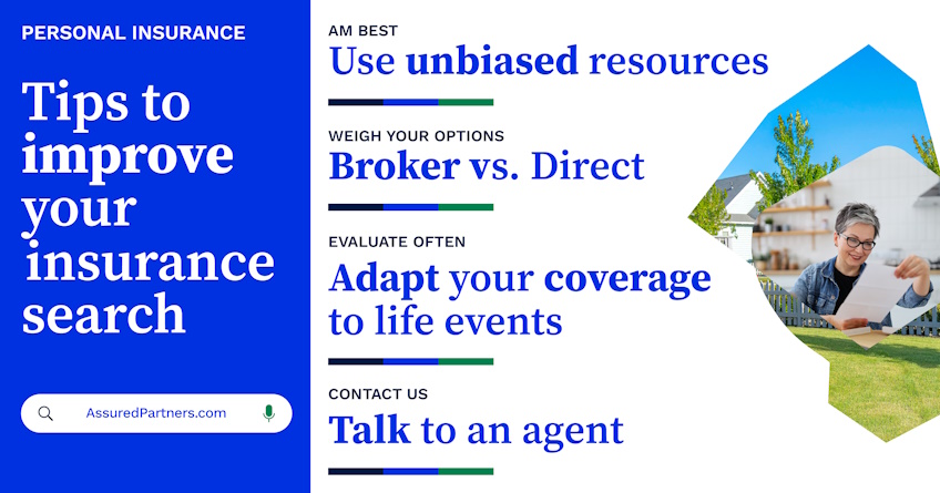 Tips to Improve Your Insurance Search Infographic